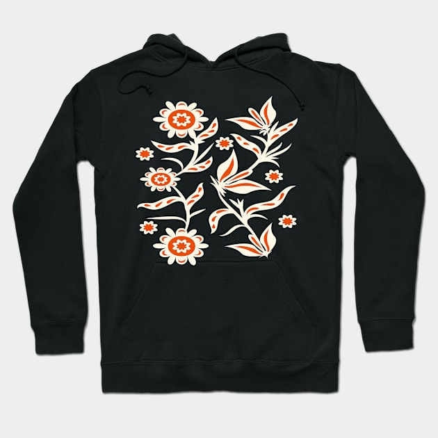 Red flowers Hoodie by Eskimos